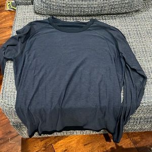 Blue long sleeve lulu shirt